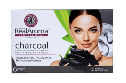 real aroma facial kit charcol