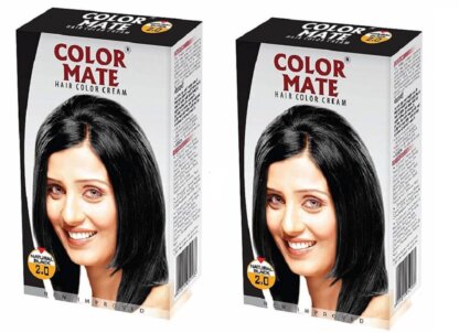 Color Mate Hair Color Cream Natural Black