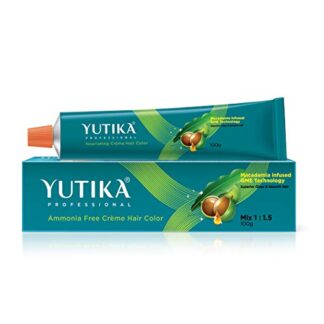 Yuthika Professional Creme Hair Colour 100% Grey Coverage, Black Permanent Hair Colour with Macadamia Infused QME Technology, Salon-like Finish, 100gm  Amazon.in: Beauty